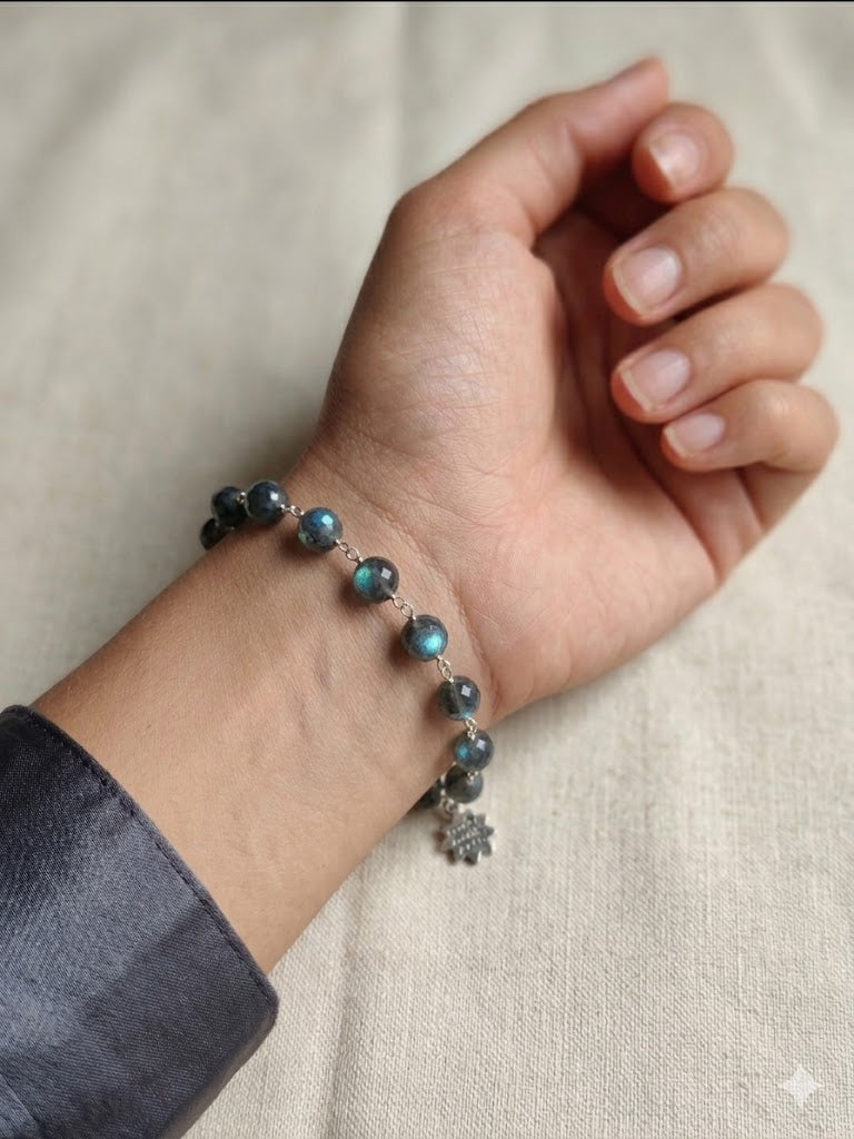 Captivating Mystique: The Rainbow Labradorite Bracelet