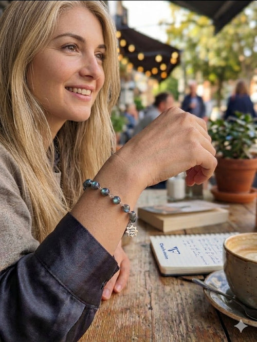 Captivating Mystique: The Rainbow Labradorite Bracelet