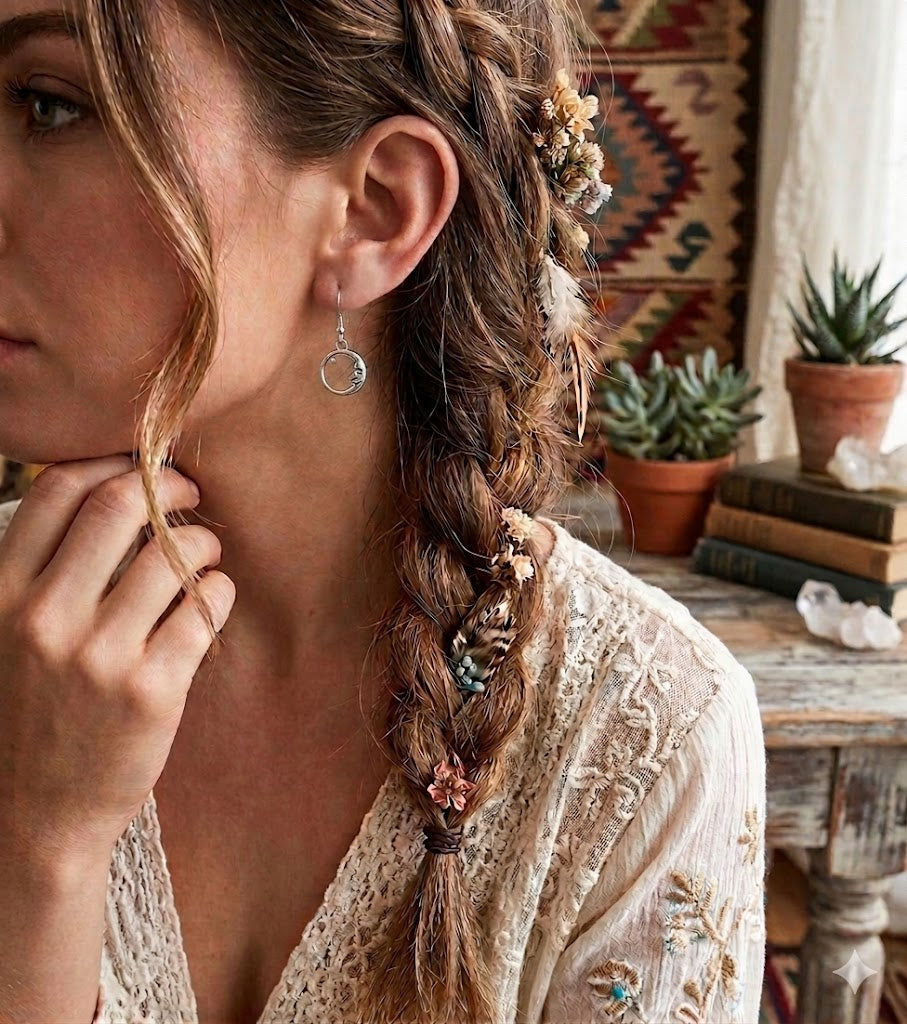 Celestial Dreamer Moon & Star Stainless Steel Earrings