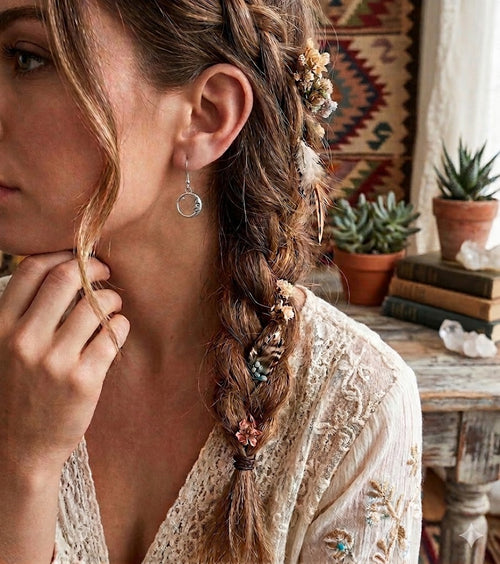 Celestial Dreamer Moon & Star Stainless Steel Earrings