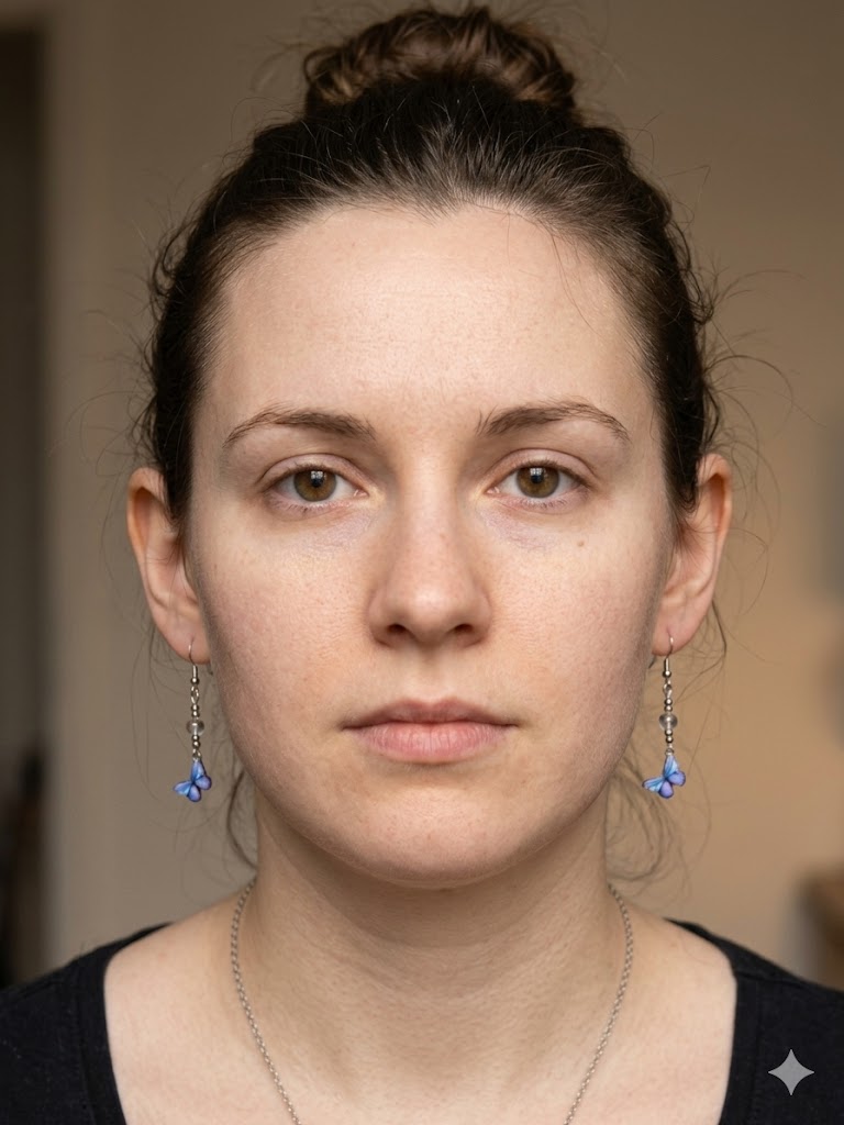 Capture the Magic of Transformation: Clear Quartz & Blue Butterfly Drop Earrings