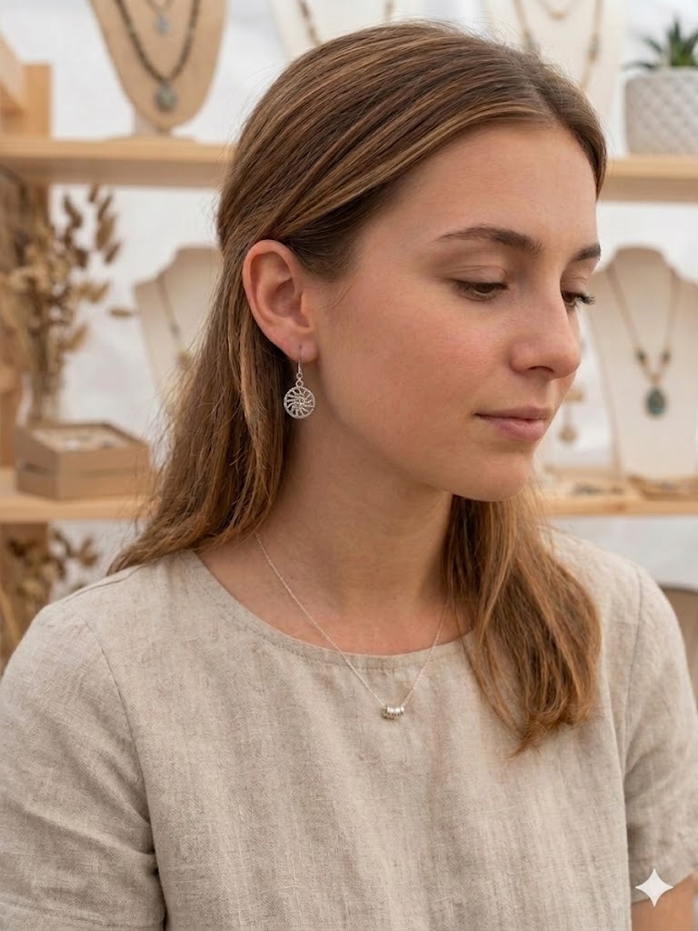 Radiate Cosmic Charm: Celestial Sun Drop Earrings