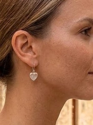 Celestial Glow Opalite Heart Drop Earrings