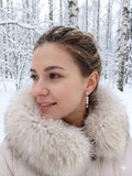 Stardust & Moonlight: Cubic Zirconia Studs with Moonstone Drops