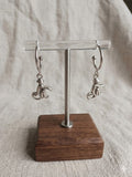 Whimsical Monkey Charm Half-Hoops