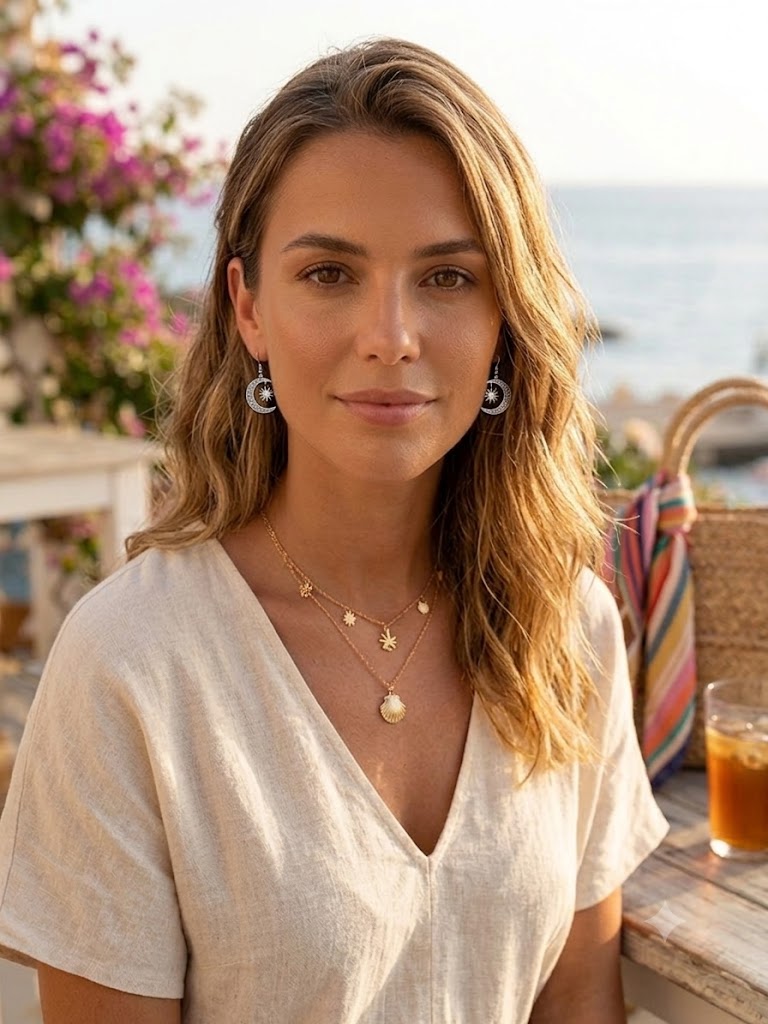 🌙 Celestial Summer Crescent: Filigree Moon and Sun pendant Earrings ☀️